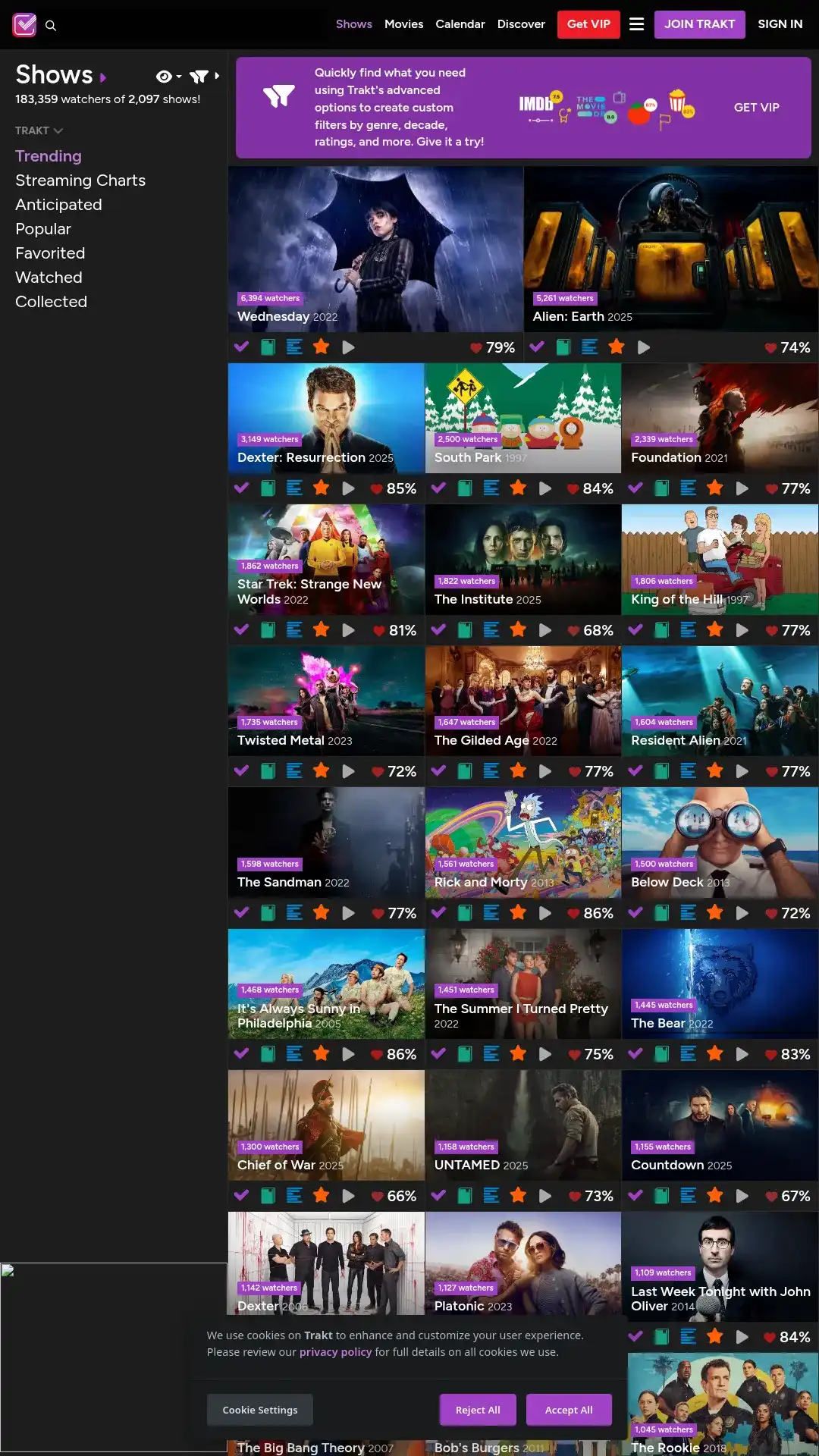US TV Database